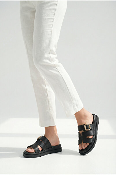 Riccon Women's Slippers 00120404 Black