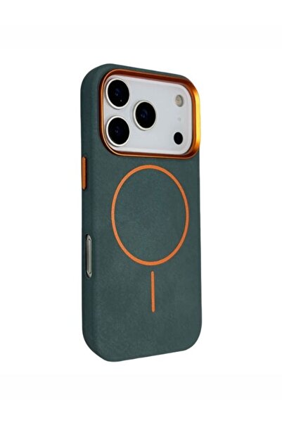 Massemr iPhone 17 Pro Max Onul Leather Magsafe Compatible Premium Magnetic Sh...