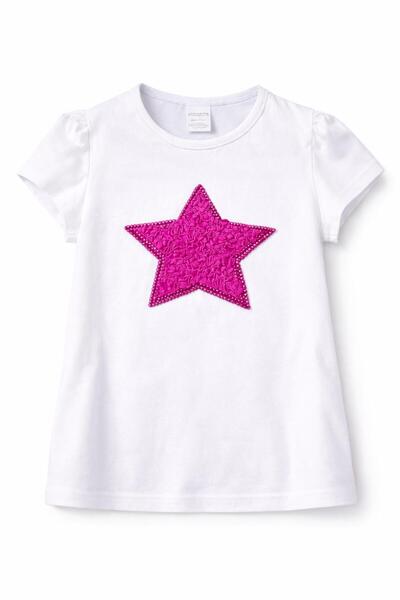Kuraff Giyim Stylish T-Shirt with Special Design for Our Mini Girls