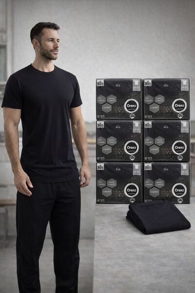 Orenz Men's crew neck undershirt, 100% Cotton , 6 pieces