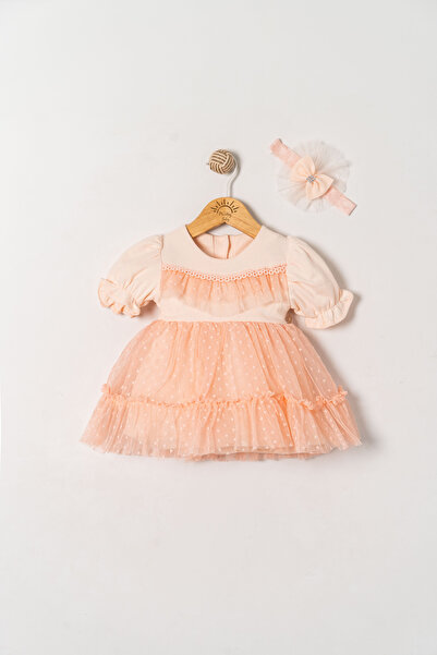 Miniday Baby Baby Girl Mevlütlük Dress Summer Bandana Lace Newborn Hospital R...