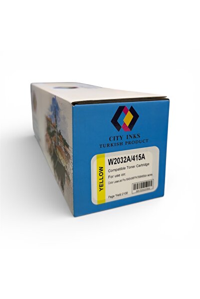 City Inks حبر تركي سيتي انك متوافق مع HP M454 / MFP M479 W2032A / 415A أصفر (...