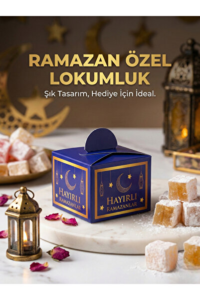 Soft Kare Ramazan Özel 25'li Hurmalık-Lokumluk-Şekerlik Seti