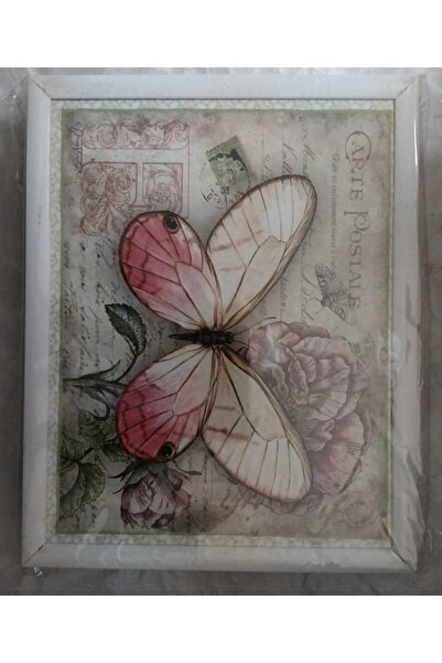 esdekor Kelebekli̇ Cushioned Patterned Enjoyment Tray 1 Piece