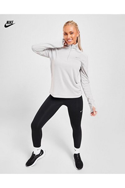 Nike Dri-Fit Pacer 1/4-Zip Running Çeyrek Fermuarlı Uzun Kollu Kadın Koşu T-shirt