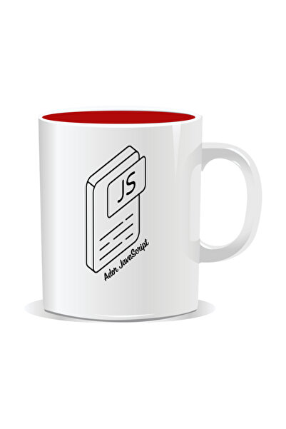 Mug Mania Personalized mug with messages for programmers, I love JavaScript