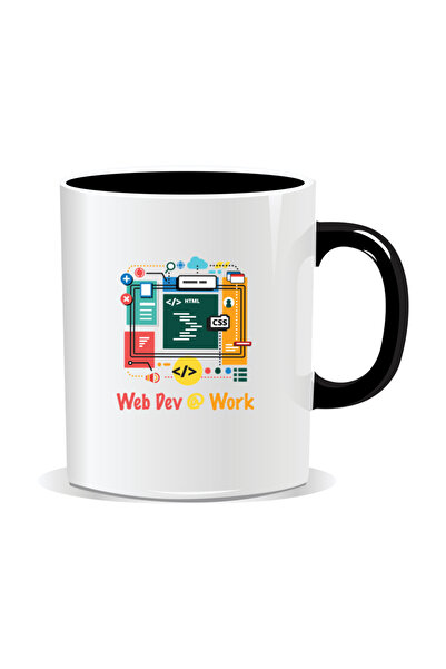 Mug Mania Personalized mug with messages for programmers, WebDev at work