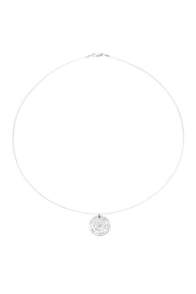 BIJUTERIA NEAGRA Colier din fir transparent cu pandantiv Talisman din argint 925