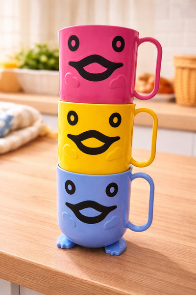 Sfmstore Colorful Children's Cup with Penguin Design