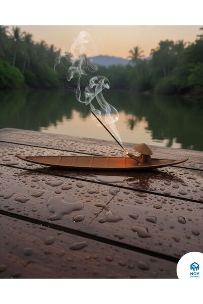 SHOOP Dekoratif Kayık Tütsülük – Mini Sandal Tütsü Standı