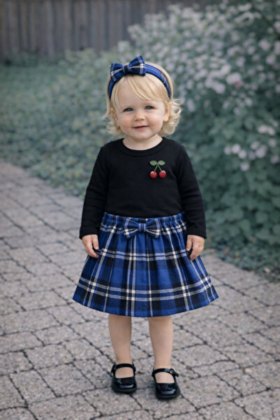 ygz junior fustă, bluză, bandană, fetiță, set de sărbătoare din 3 piese