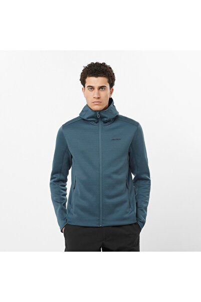 Salomon OUTLINE WARM Erkek Kapüşonlu Polar Midnight Navy LC2328800