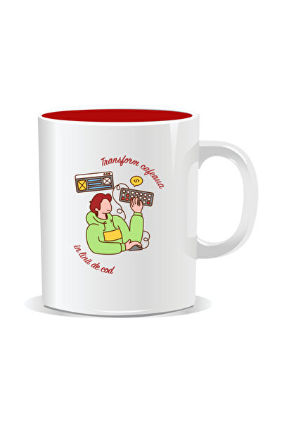 Mug Mania Cana personalizata cu mesaje pentru programatori, Transform cafeaua...