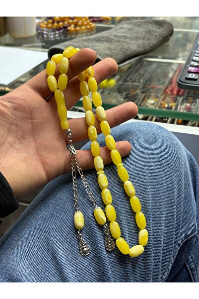 tesbihciniz سبحة خرز العنبر الكبير من حبلي بعذبة بيروت