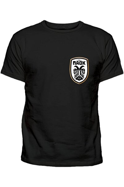 Efendioğlu Design Κοντομάνικο παιδικό βαμβακερό μπλουζάκι PAOK με μικρό στάμπα