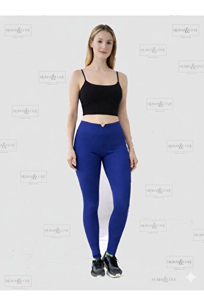 HUMAN LOVE Heart-Detail Leggings and Crop Top