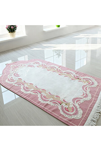 Printoot Luxury Prayer Rug with Exquisite Name Embroidery Soft Plush Janamaz ...