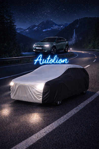 AUTOLION غطاء سيارة متوافق مع طراز سيتروين C4، غطاء سيارة رمادي أسود