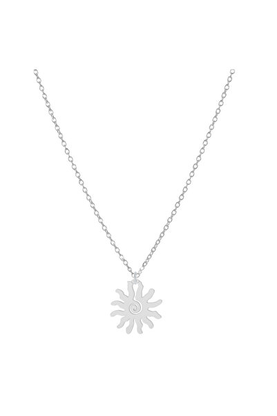 BIJUTERIA NEAGRA Colier cu pandantiv soare din argint 925