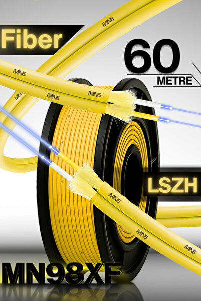 MN6 كابل ألياف بصرية احترافي MN98XF - 2 نواة - 60 متر - ألياف LSZH للبيئة الد...