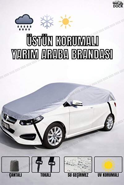 Dock غطاء سيارة نصف دائري رمادي اللون (للاستخدام في جميع الفصول)