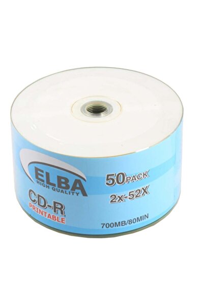 ELBA CD-R 700MB-80MIN Printable 50li Shrink