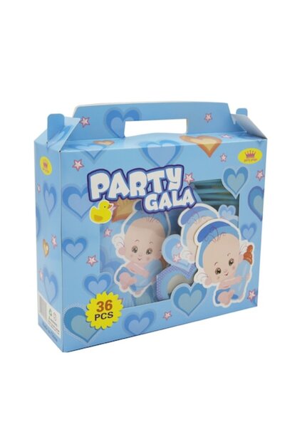 SDX Market Σετ 36 Αξεσουάρ για Παιδικό Πάρτι, 6 Τεμάχια, με Θέμα Αγόρι