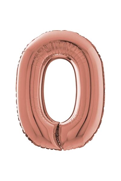 grabo Μπαλόνι Foil Αριθμός 0 Ροζ Χρυσό 66 εκ.