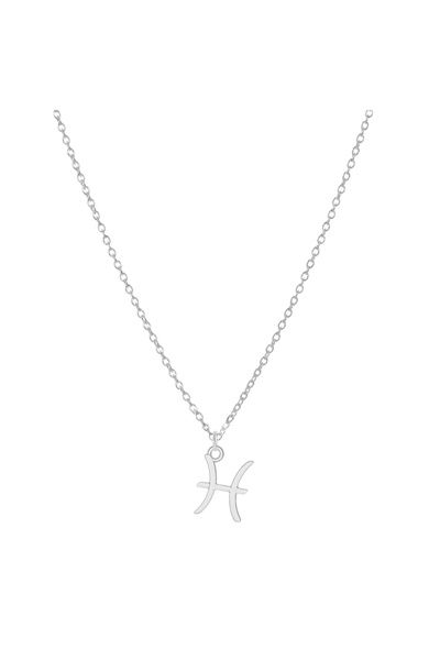 BIJUTERIA NEAGRA 925 Silver Pisces Pendant Necklace