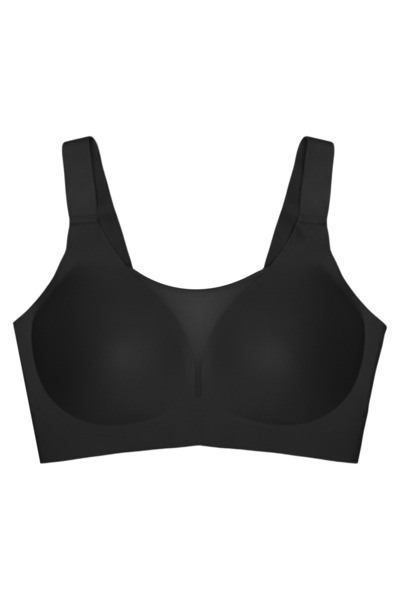 Cottonhill Seamless Bra - Forme |   Black Laser Cut Seamless Gathering Large ...