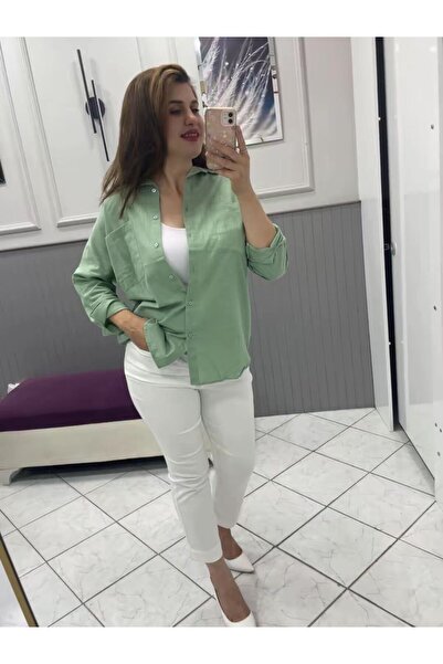 zumra butik Gömlek - Zümra Butik - YEŞİL - STANDART