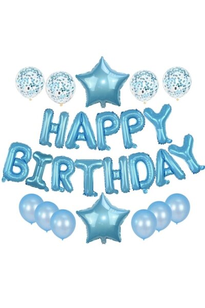 It's Party Time Σετ 25 μπαλονιών γενεθλίων, μπλε,