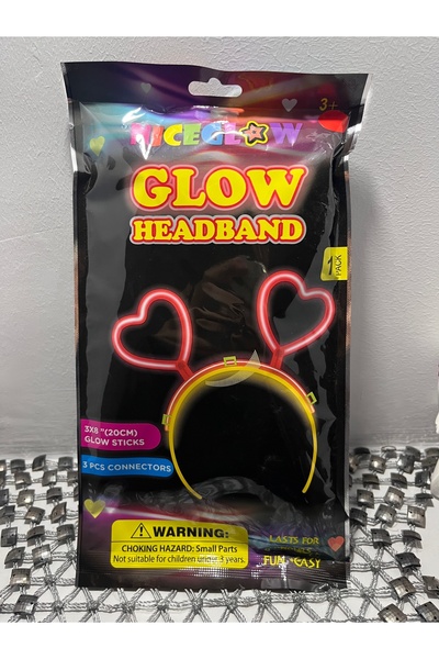 Organikji تاج حفلة القلب النيون