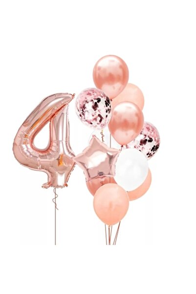 It's Party Time Set de 12 baloane de ziua de naștere pentru fetiță de 4 ani, ...