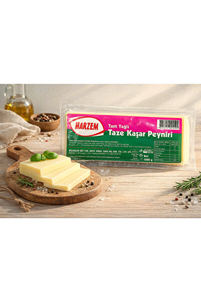 HARZEM 1000 gr Tam Yağlı Kaşar Peyniri