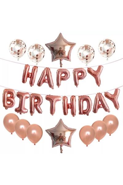 It's Party Time Set de 25 de baloane La mulți ani, roz,