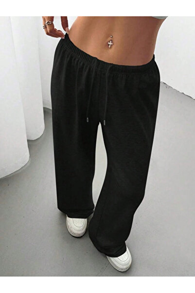 macklin Unisex Unprinted Basic Baggy Cut Wide Leg Sweatpants