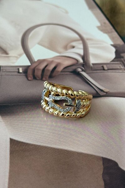 Trendy Butik Top Row Zircon Stone Ring