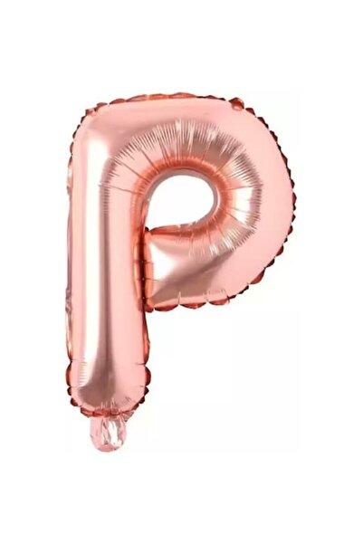 It's Party Time Letter P Foil Balloon, It's Party Time, Rose Gold, 40 cm