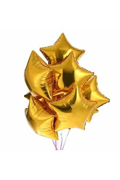 It's Party Time Комплект от 5 фолиеви балона със звезди, Време е за парти, Зл...