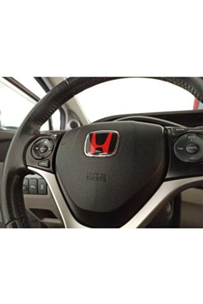 özgürce Kırmızı Direksiyon Logosu, Honda Civic İes Makyajlı-FD6-FB7 FC5 FK7 U...