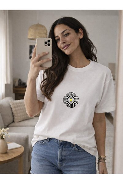 Risely Co Be Smile Women's Oversize T-Shirt