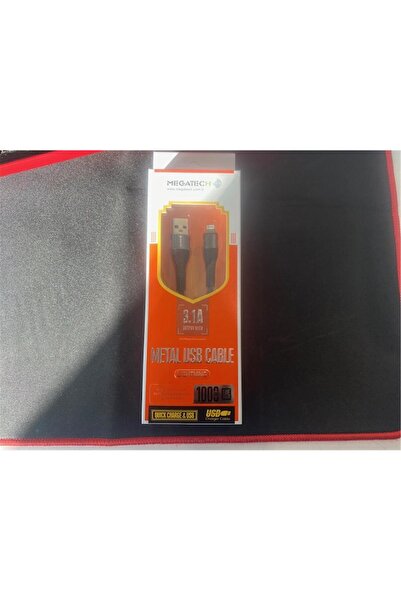 MEGATECH كابل بيانات سلكي 3.1 أمبير IOS رمادي