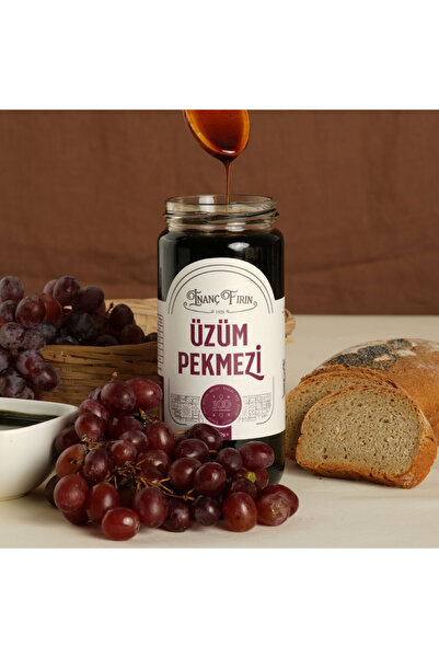 İNANÇ FIRIN Doğal Üzüm Pekmezi 600 gr - Şeker İlavesiz & Geleneksel Üretim