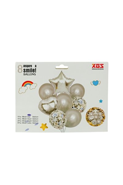 XGS Set of 8 Balloons, Silver