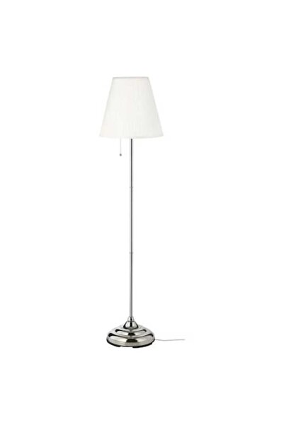 OEM Lampă din oțel, nichel/alb, 155 cm, 100W, E27