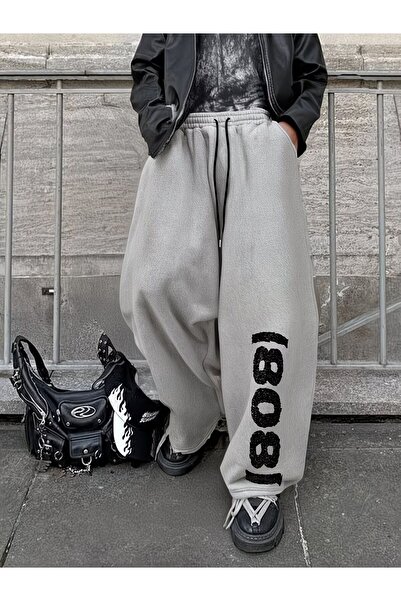 macklin Unisex 8 0 8 Leg Printed Baggy Cut Wide Leg Sweatpants