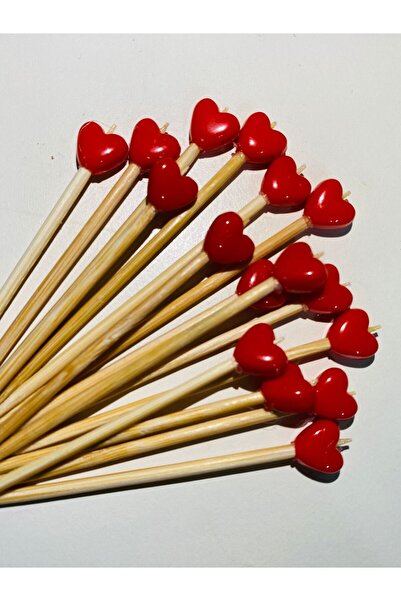 yağmur gökçe No:217 - 50 Pieces Decorative Red Heart Promise Engagement Birth...