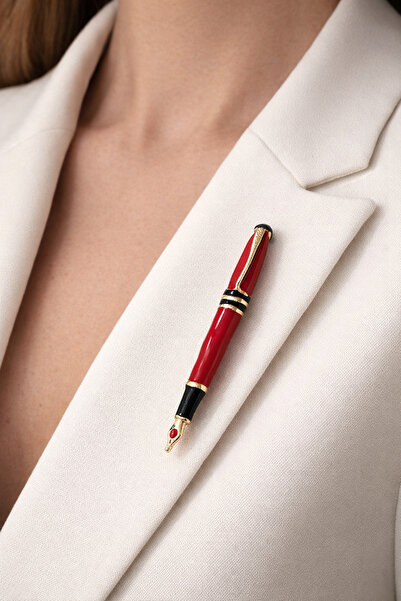 MRK Kalem Öğretmen Öğrenci Dolma Kalem Broş