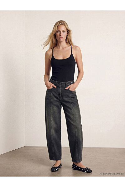LC Waikiki Indigo Barrel Fit Women's Jeans